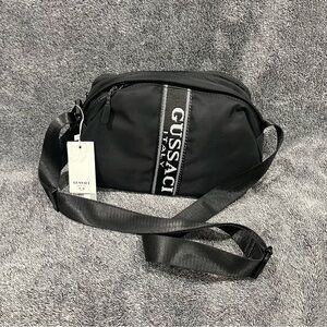 NWT❗️ Gussaci Italy black nylon women’s crossbody bag